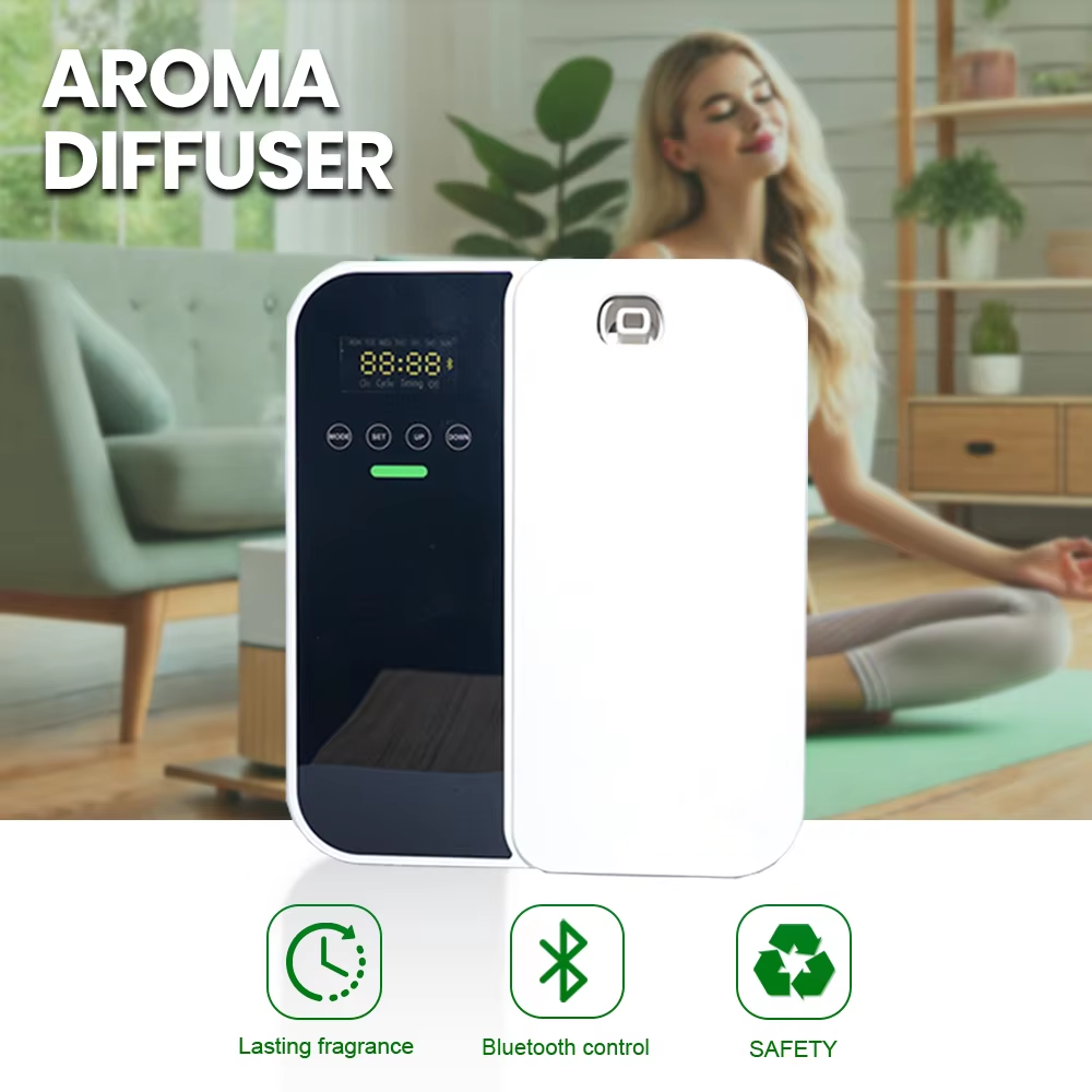 2025 NEUER Duftmaschinen-Aroma-Diffusor zur Wandmontage, Hotel-Aroma-Diffusor mit hoher Kapazität für Hotel-Lobby-Hausduft mit großem Bereich