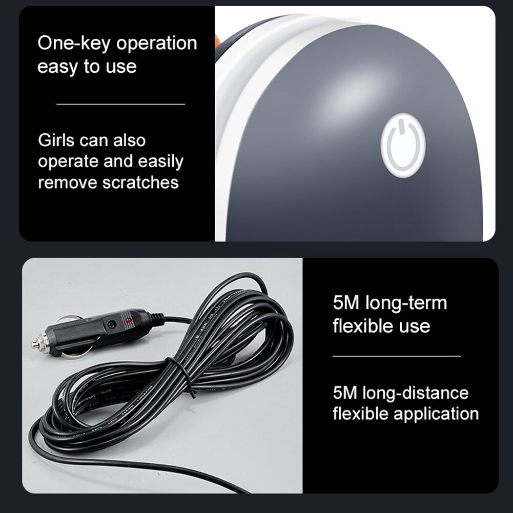 12V 120W Portable Car Polisher Electric Polishing Machine Automobile Car Scratch Repairs Grinding Machine Car Waxing Machine