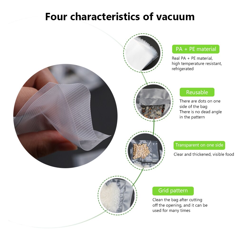 1/2/3 stücke rollen/viel Frische Versiegelung Container Packer Lagerung Sparer taschen für Heimat KitchenLong Halten lebensmittel verpackung Film Vakuum Tasche