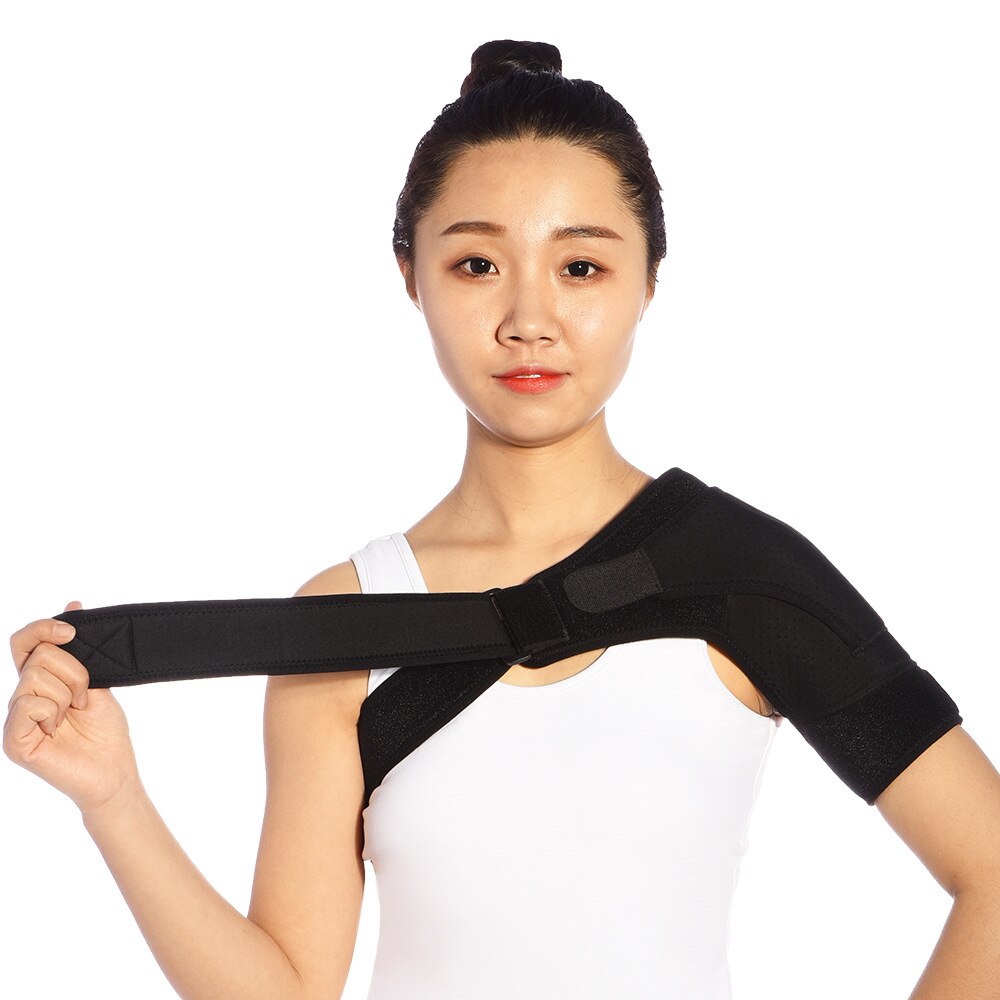Verstelbare Schouder Brace Met Druk Pad Neopreen Schouder Ondersteuning Schouder Pijn Ice Pack Schouder Compressie Mouw