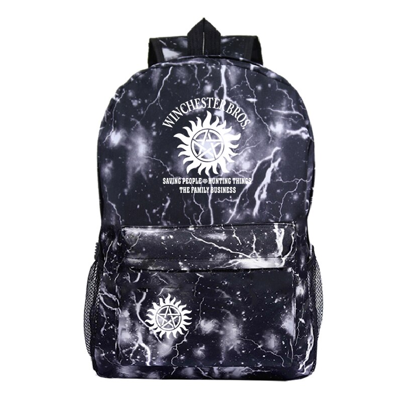 Supernatural Backpack Women Men Backpack Laptop Galaxy School Bags for Teenagers Boys Girls Travel Backpack Cheap: 6