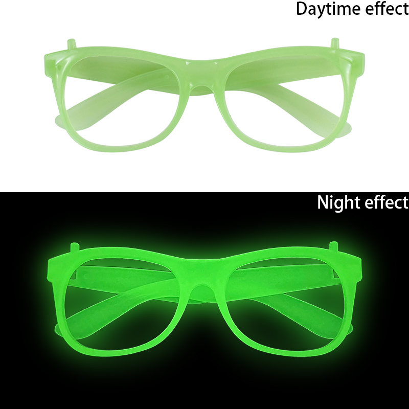 1/2/6/10 Pcs Luminous Glasses Glow Sunglasses With Light Neon Fluorescent Decorative Bar Party Adult Kids Birthday Props: L / Light Grey