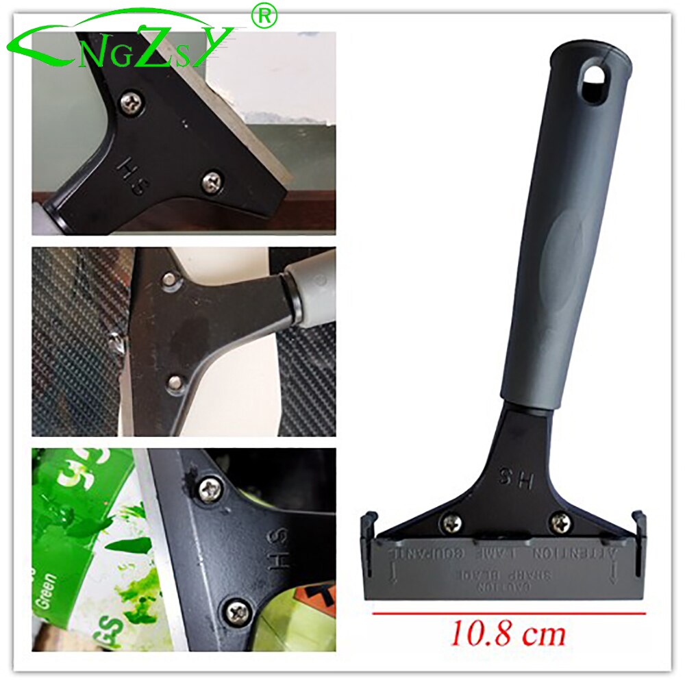 Auto Ijs Windows Fornuis Schoonmaken Muur Glas Schrapen Messen Lijm Sticker Film Poster Verf Removal Tool E29 + 10M