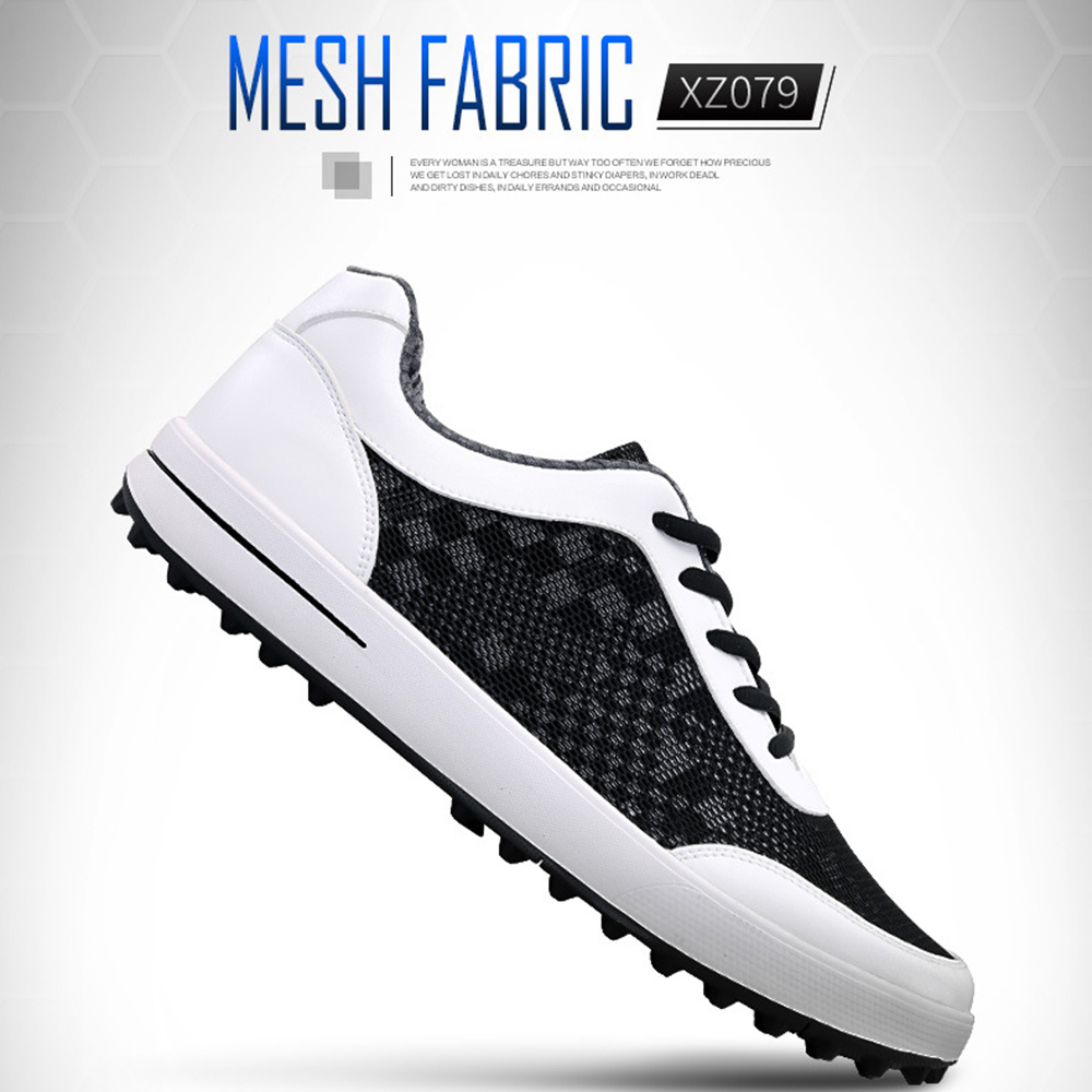TaoBo – chaussures de Golf respirantes et imperméables pour hommes, baskets de sport, d'entraînement, avec boutons rotatifs et boucle,