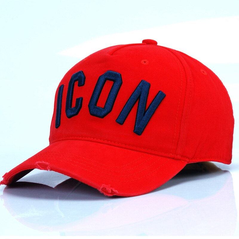 DSQICOND2 Brand Summer style ICON Letter Cotton Mens Baseball Cap Women Snapback Hat DSQ2 Hat Dad Hat Cotton Bone Trucker Cap: Style B