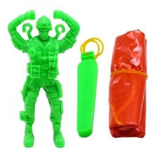 Plastic Uitwerpen Parachute Speelgoed Outdoor Hand Gooien Parachute Speelgoed voor Kinderen Jongens Meisjes Willekeurige Kleur Soldaat speelgoed
