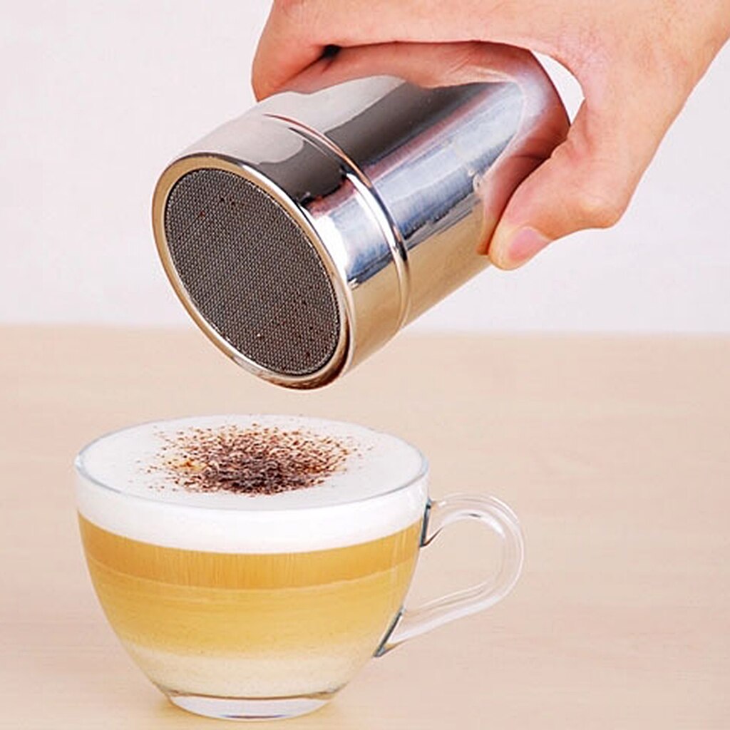 Stainless Chocolate Cocoa Flour Shaker Icing Sugar Sprinkler Coffee Duster