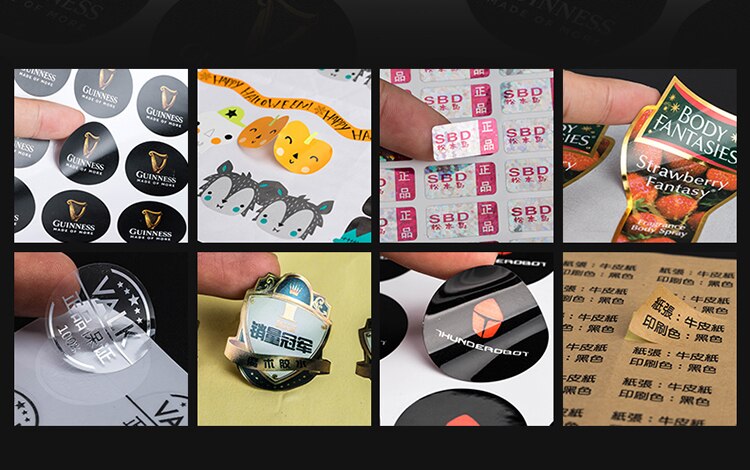 custom Transparent thank you Label Sticker Circular Sealing Label Sticker PVC Transparent DIY Label Diameter bgj004