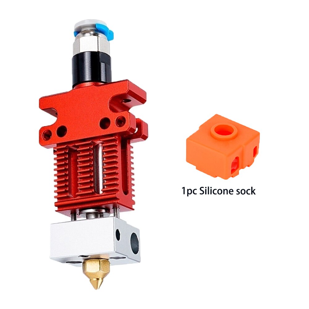 MEGA CR-6 SE Hotend Kit Metal Extrusion Extruder 3D Printing Parts Titanium alloy Bimetal heatbreak for Creality CR-5 PRO CR6: add Orange Sock