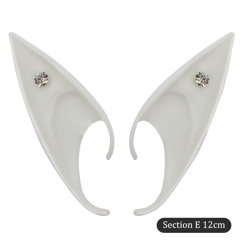 Mysterieuze Elf Oren Strass Decoratie Engel Feeën Cosplay Party Kostuum Accessoires DIY Zacht en Onschadelijk Volwassen Kinderen Speelgoed: Bordeaux