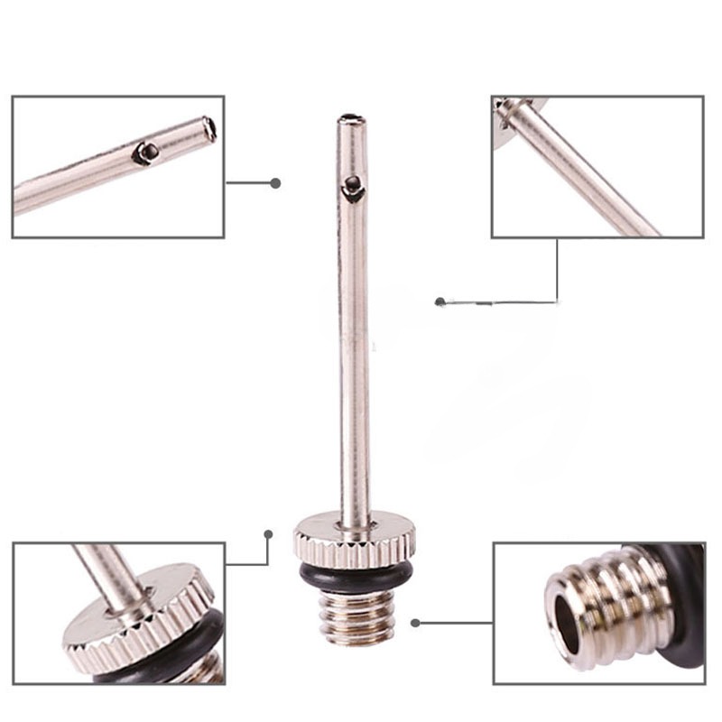 Aiguille de pompe de gonflage de ballon de Sport, 5/10/20 pièces, pour Football, basket-Ball, adaptateur de Valve d'air gonflable, broche de pompe en acier inoxydable