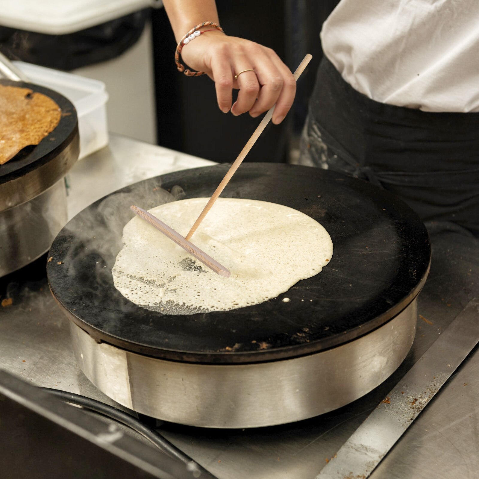 1PC Practical Durable Useful Lightweight T-shaped Pancake Making Rake Tool Kitchen Gadgets