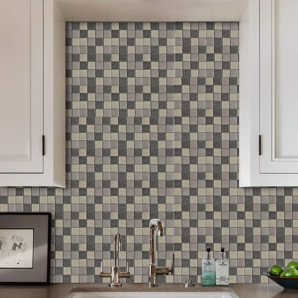 Waterproof Tiles Mosaic Stickers Kitchen Bathroom waterproof Toilet Adhesive PVC Wallpapers Floor Cabinet Home Decoration: MSC007