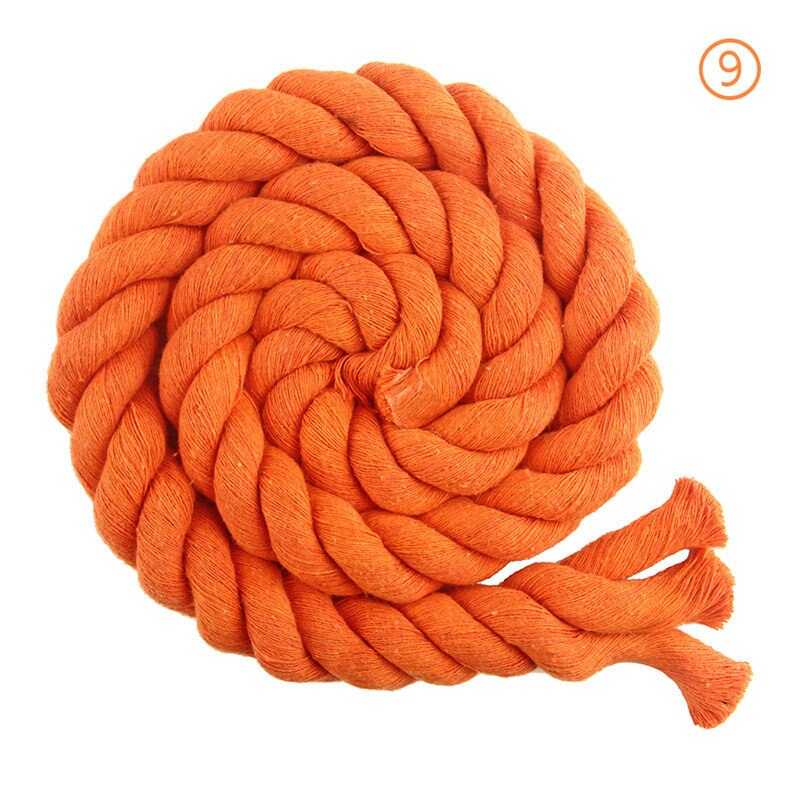 Cordon en coton torsadé de 2 mètres, 20mm, haute ténacité, corde décorative pour sac de maison, accessoires textiles pour la maison, artisanat: color 09