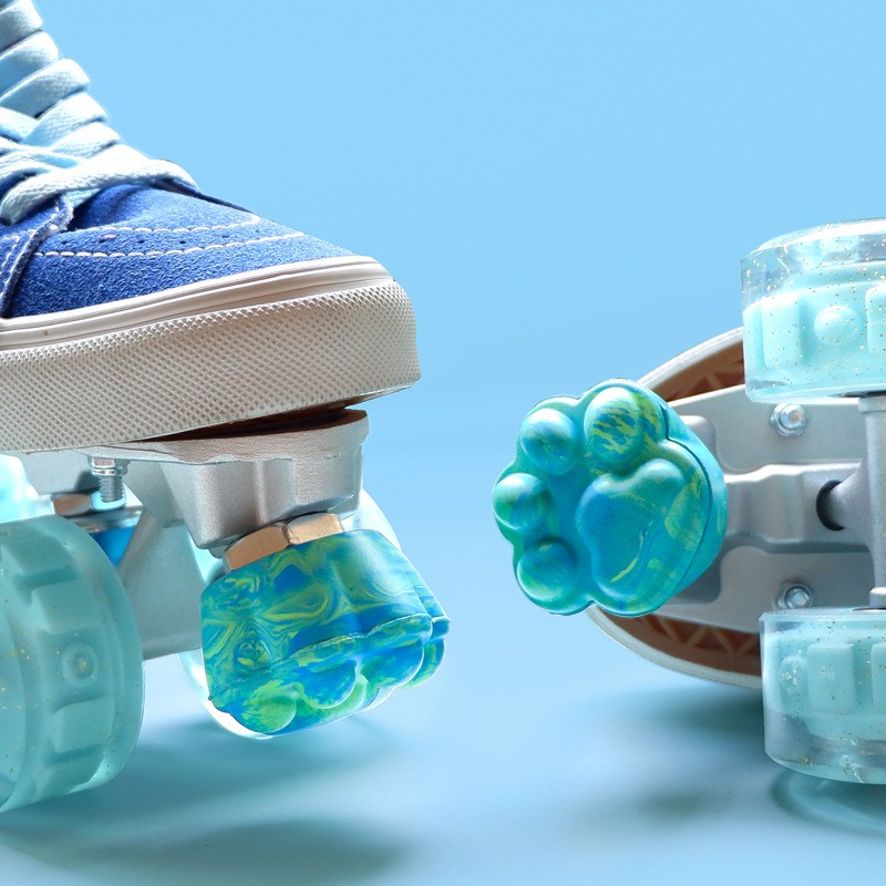 Cat Claw Shape Quad Skates Break Roller Skating Stop Brake Outdoor Sliding Sports 4 Wheels Skate Shoes Accessories Replacement