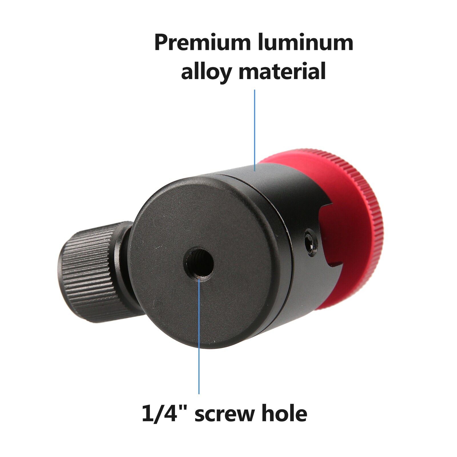 Aluminiumlegering Bal Hoofd Draaibaar Balhoofd Vervanging Met 3/8 Inch Schroef Gat 1/4 Inch Adapter Schroef Camera Fotografie Licht: Style B