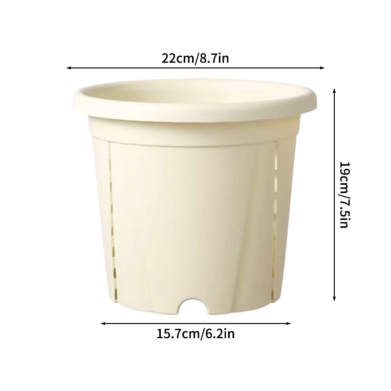 Plastic Green Plant Flower Pot Thickened Resin Gallon Pot Balcony Planting Flower Pot Root Control Breathable Seedling Planters: PURPLE
