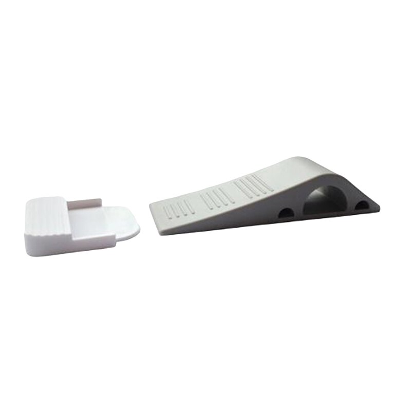 Cuña para puertas en forma de TPR, Tope de puerta antideslizante negro, amortiguadores de puerta para oficina, hogar, bebé, Tope de puerta de suelo seguro