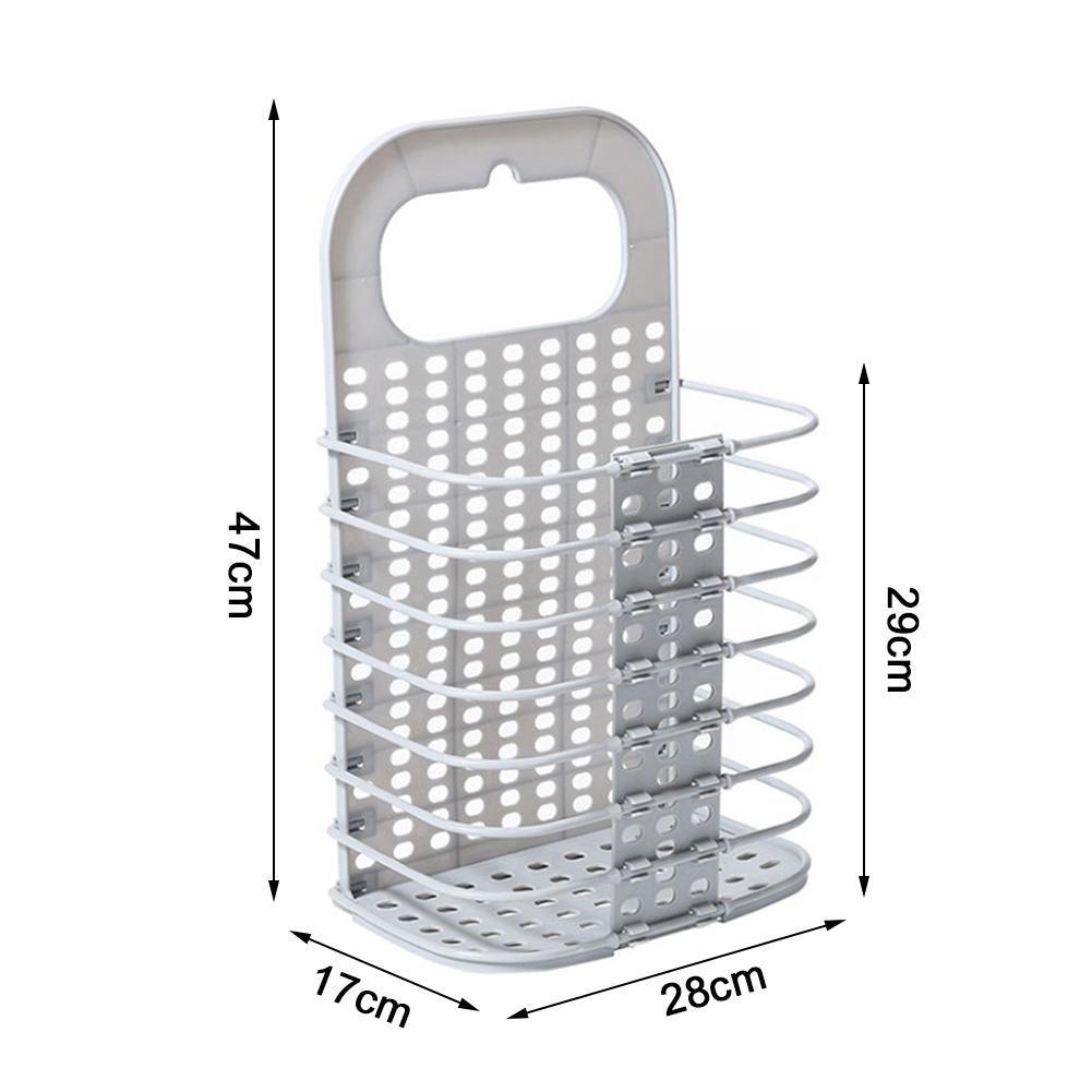 Wall-mounted Laundry Basket 1pcs Foldable Laundry Basket Clothes Clothes Wall-mounted Basket Storage Dirty Storage Portable Q0e8