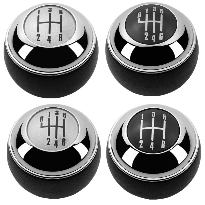 Pommeau de levier de vitesse chromé noir, 5/6 vitesses, pour Mini R50 One D R52 R53 Cooper s3 portes 2001 2002 2003