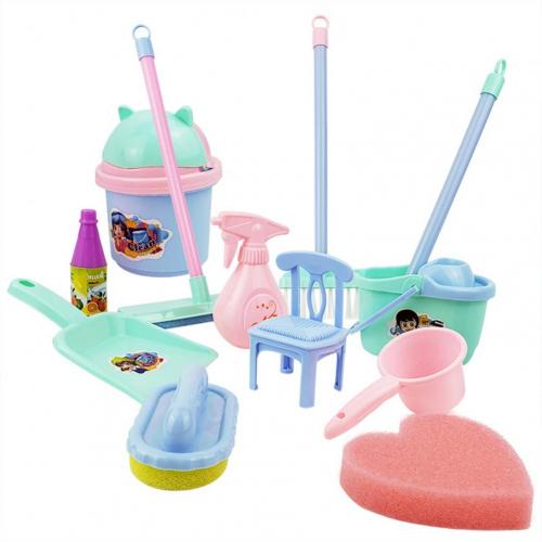 Jouets de nettoyage de chariot de ménage pour enfants 11 PCS Jouet