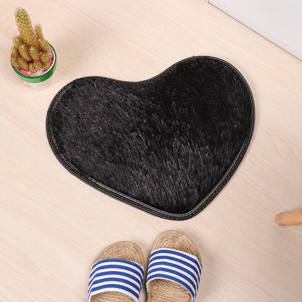Tapis de bain en forme de cœur, antidérapant, joli, à la , pour la cuisine, la salle de bain, décoration de maison, 40cm x 28cm, offre spéciale