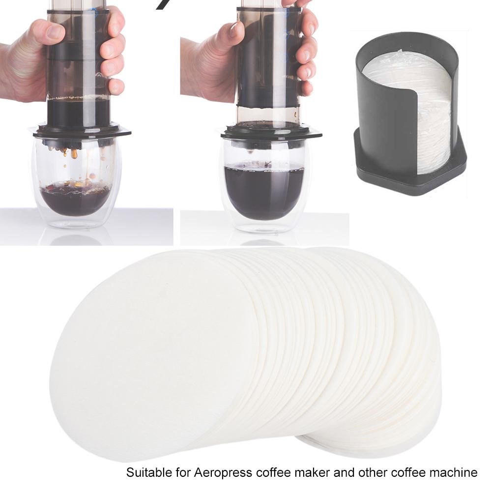 350 stk. engangs kaffefilterpapir runde kaffefilterpapir kaffefilter kaffemaskin erstatningsfiltre