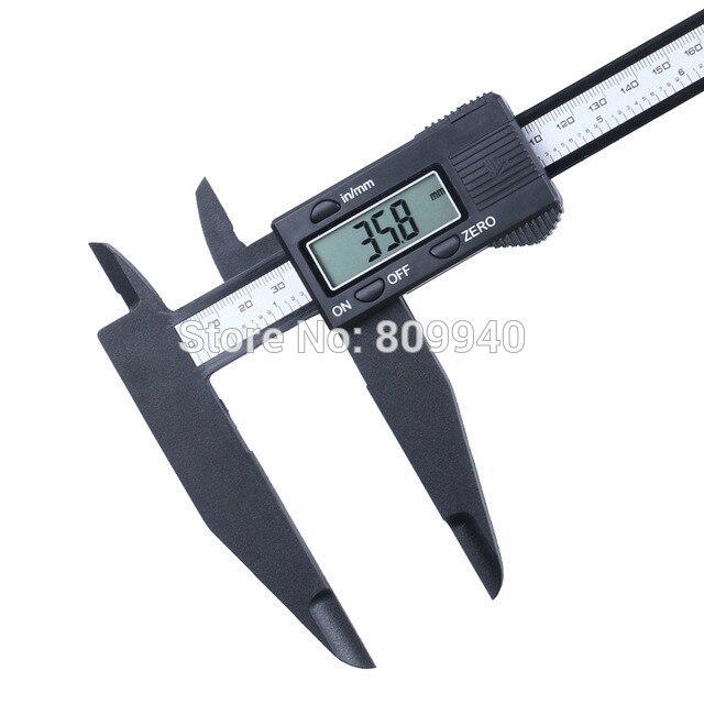 0-300mm 12nch Carbon Fiber Digital Caliper Plus Measuring Jaw Vernier Caliper Electronic Ruler Thickness Gauge Micrometer