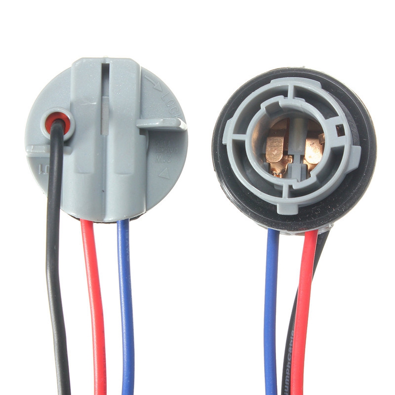 2 Stuks 1157 2057 2357 BAY15D P21/4 Auto Lamp Socket Adapter Connector Harnas Bedrading Voor Auto Richtingaanwijzer koplamp Lamp 10Cm