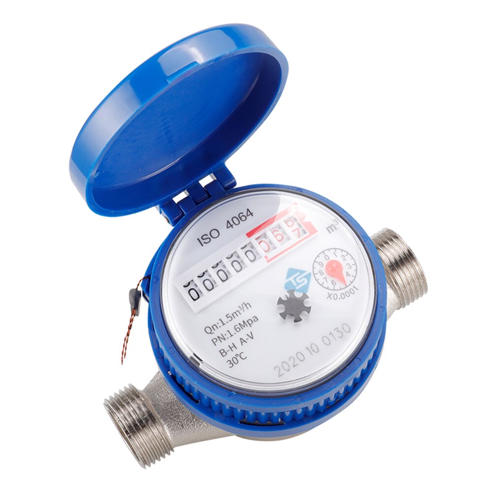 360 Degree Freely Water Meter Mechanical Rotary-Wing Combination Pointer Digital Table Water Measuring Meter for Home
