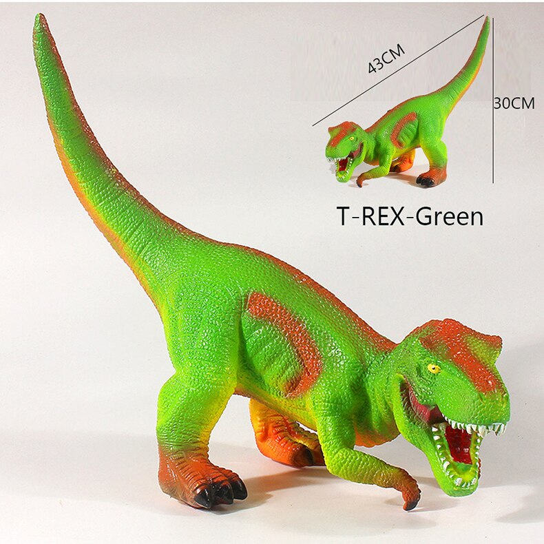 48CM Educational Vocal Dinosaur Toys Kids Realistic Soft PVC Plastic Figures Animal Model Toys for Children Xmas: Tyrannosaurus Rex A