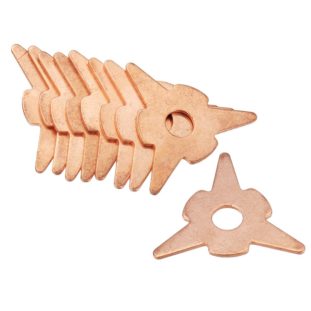 48 Pcs Stud Welding Kit Accessories Straight Twisted Dent Pulling Rings Hook Washer Round Star Pads Spotter Starter Kit