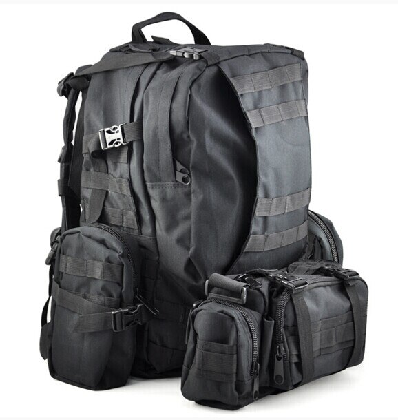 50L Molle assaut militaire sacs à dos sac à dos sac photo grand WholeTide: b