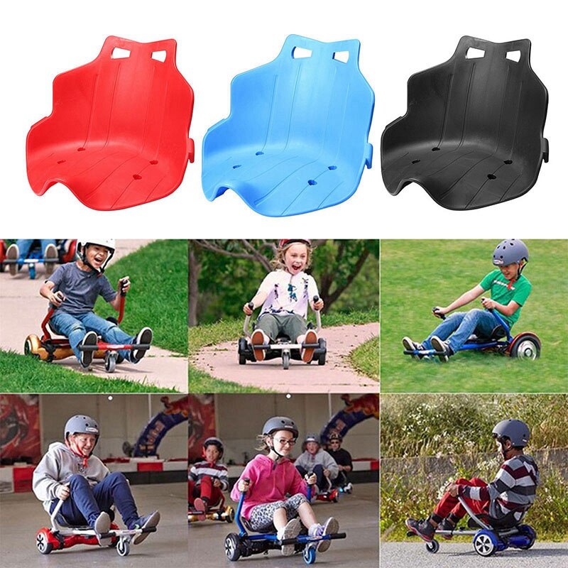 Plastic Seat for Kart Hoverboard Seat Attachment Kart Accessories Adults Kids Electric Self Balancing Scooter