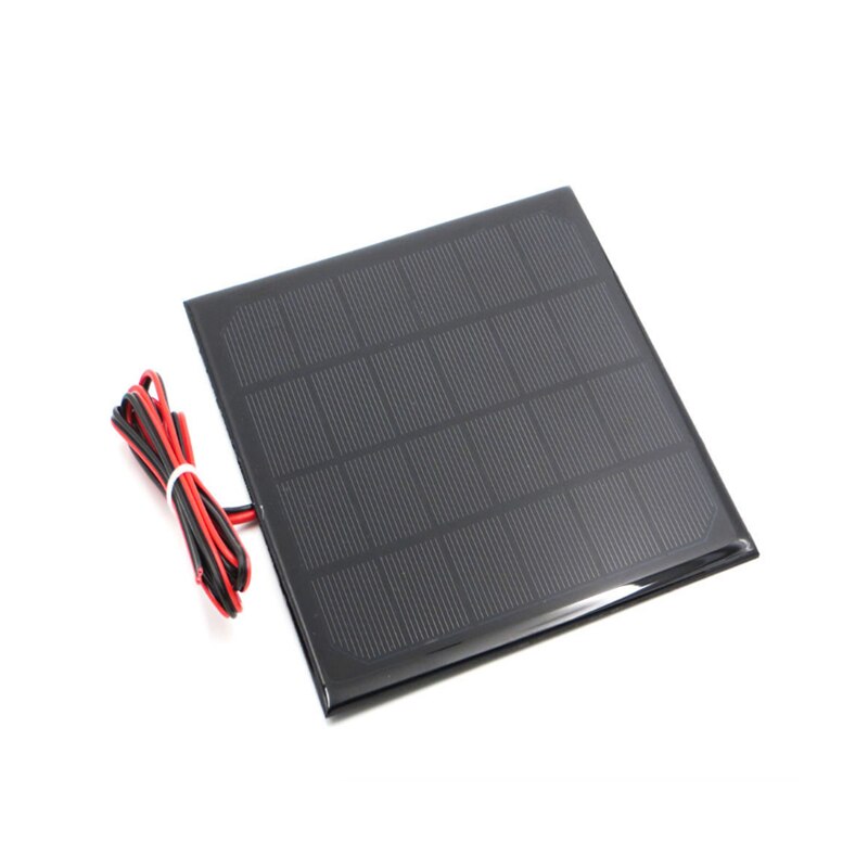 6V 3W Solar panel with Solar min battery charger with battery display DIY KIT PH 2.0 Cable: 6V 3W Solar Panel