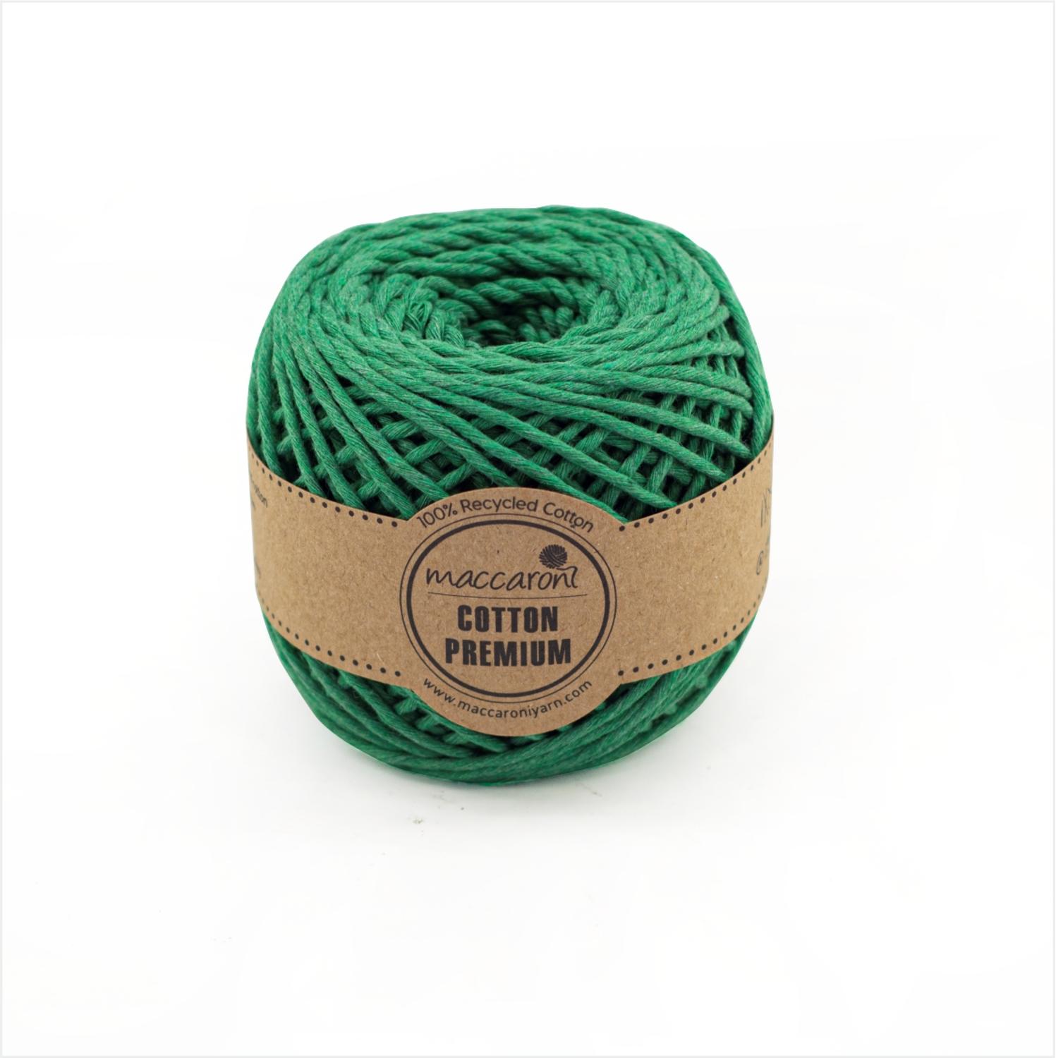 Macaroni bomuld premium macrame garn enkelt snoet 1 mm