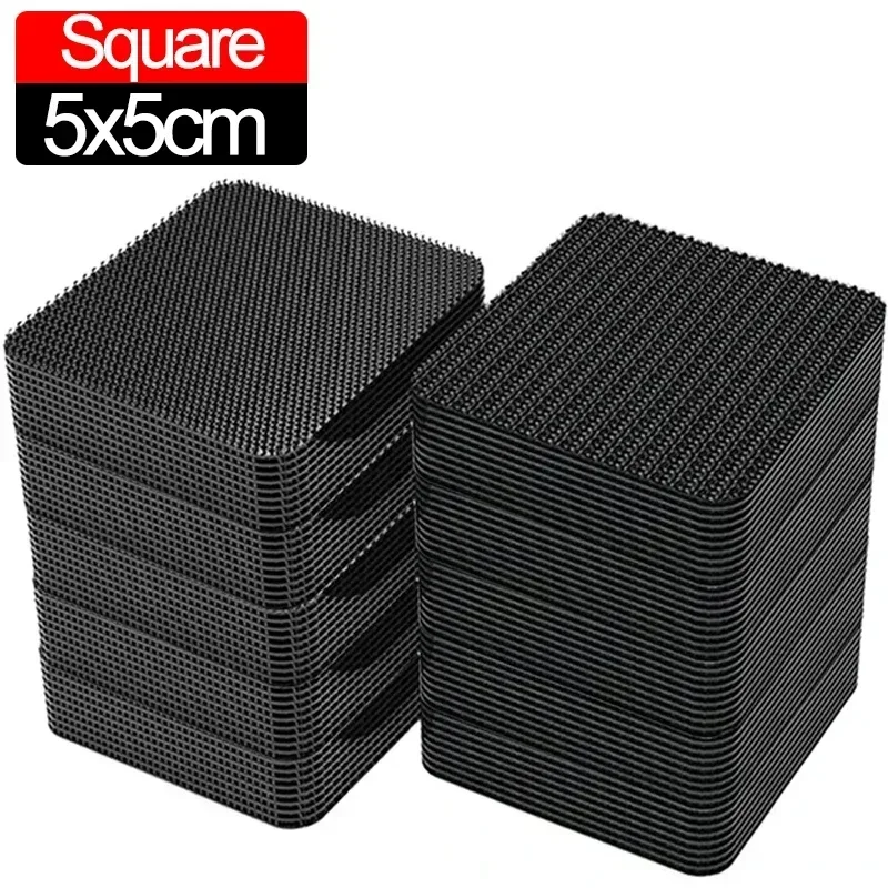 10-100PCS Self-Adhesive Fastener Tape Extra Strong Carpet Fixing Sticker Double Side Hook-and-loop Fastener Auto Adhesive Tapes: 15mm / black