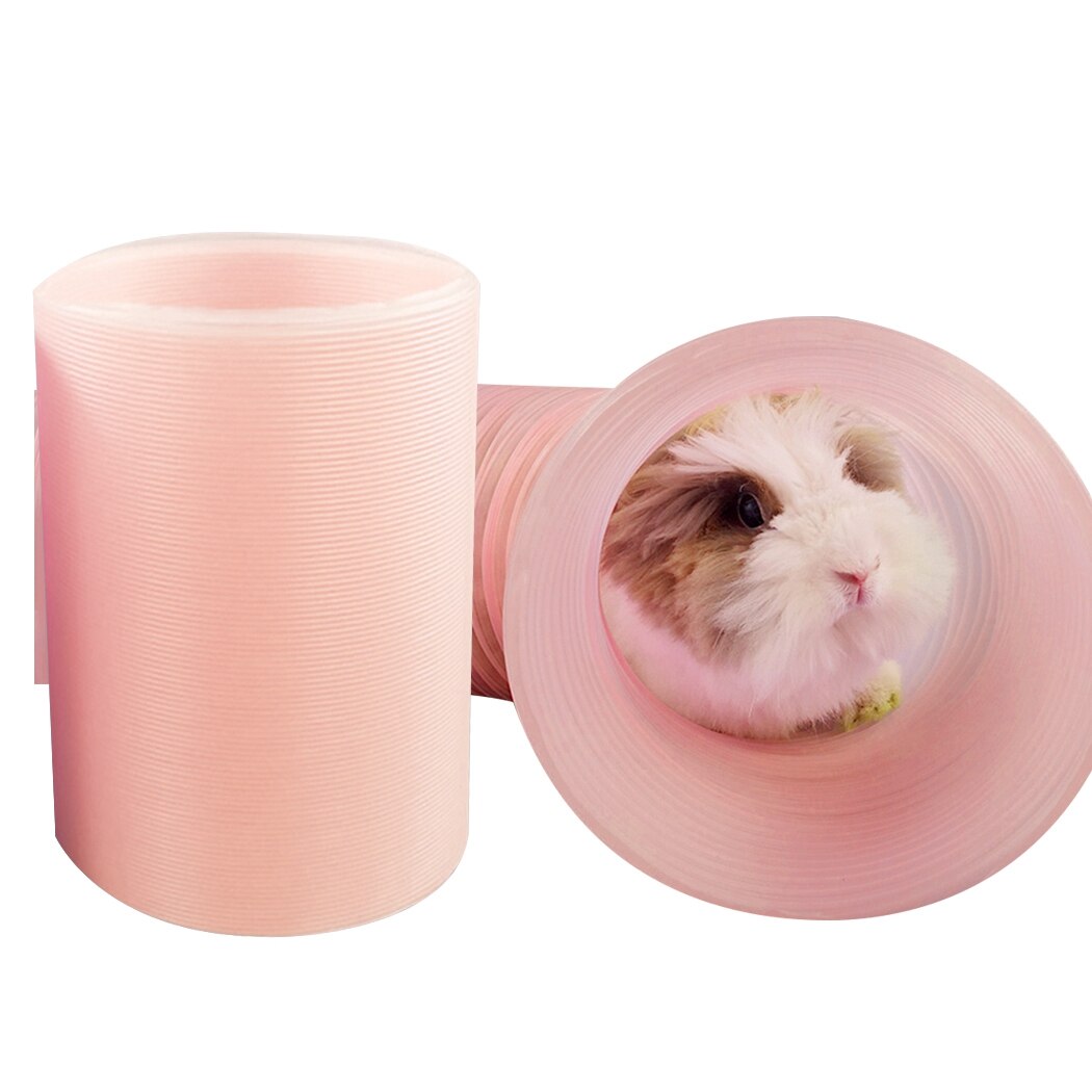 Kæledyr tunnel dejlig plast kanin tunnel kæledyr legetøj kanin ilder hamster marsvin hamster legetøj tunnel til lille kæledyr: 4