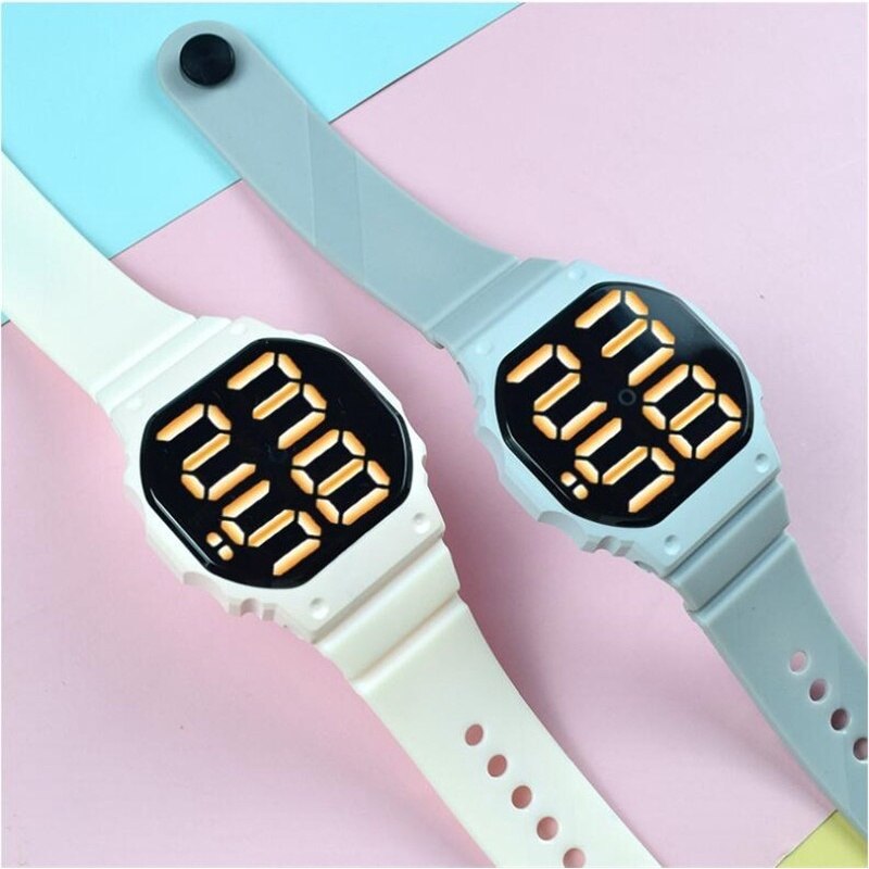 Led Digitale Sport Horloge Voor Mannen Vrouwen Siliconen Band Horloges Reloj Mujer