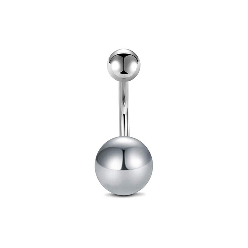 10 Stijlen Sexy Bungelende Navel Navel Ring Oreja 14G Dubbele Ronde Zirconia 316L Chirurgisch Staal Buik Piercing sieraden: 2187-SR