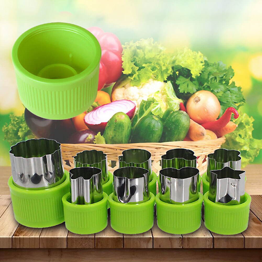 Vegetable And Fruit Cutting Die Cutter Shapes Set Cookie Mold Cartoon Animal Pattern Food Stencil Biscuit Mold