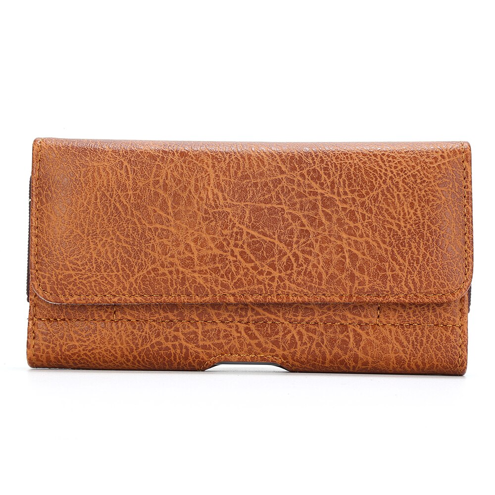 Funda tipo billetera para Samsung Galaxy Note 10 /s10/s20/S7edge/Note 5/Note 4/Note 3, funda para cinturón de cuero, funda para teléfono de 5,5": Café