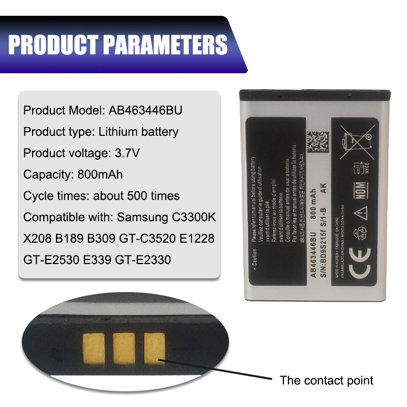 1 kpl  ab463446bu ab553446bu x208 akkua  c3300k b189 b309 gt-c3520 e1228 gt-e2530 e339 gt-e2330 paristolle  x208 ab043446be