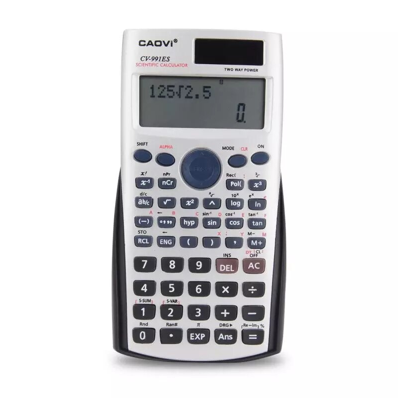 Handheld Multi-functional LCD 2 Line Display Scientific Calculator not Solar Power Accounting Mathematic Calculator: cv-991es