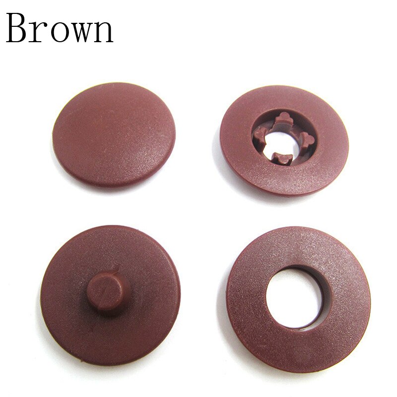 Clip de fixation universel pour tapis de voiture, accessoires d'intérieur pratiques antidérapants, boucles rondes de fixation, poignées pour tapis: Brown