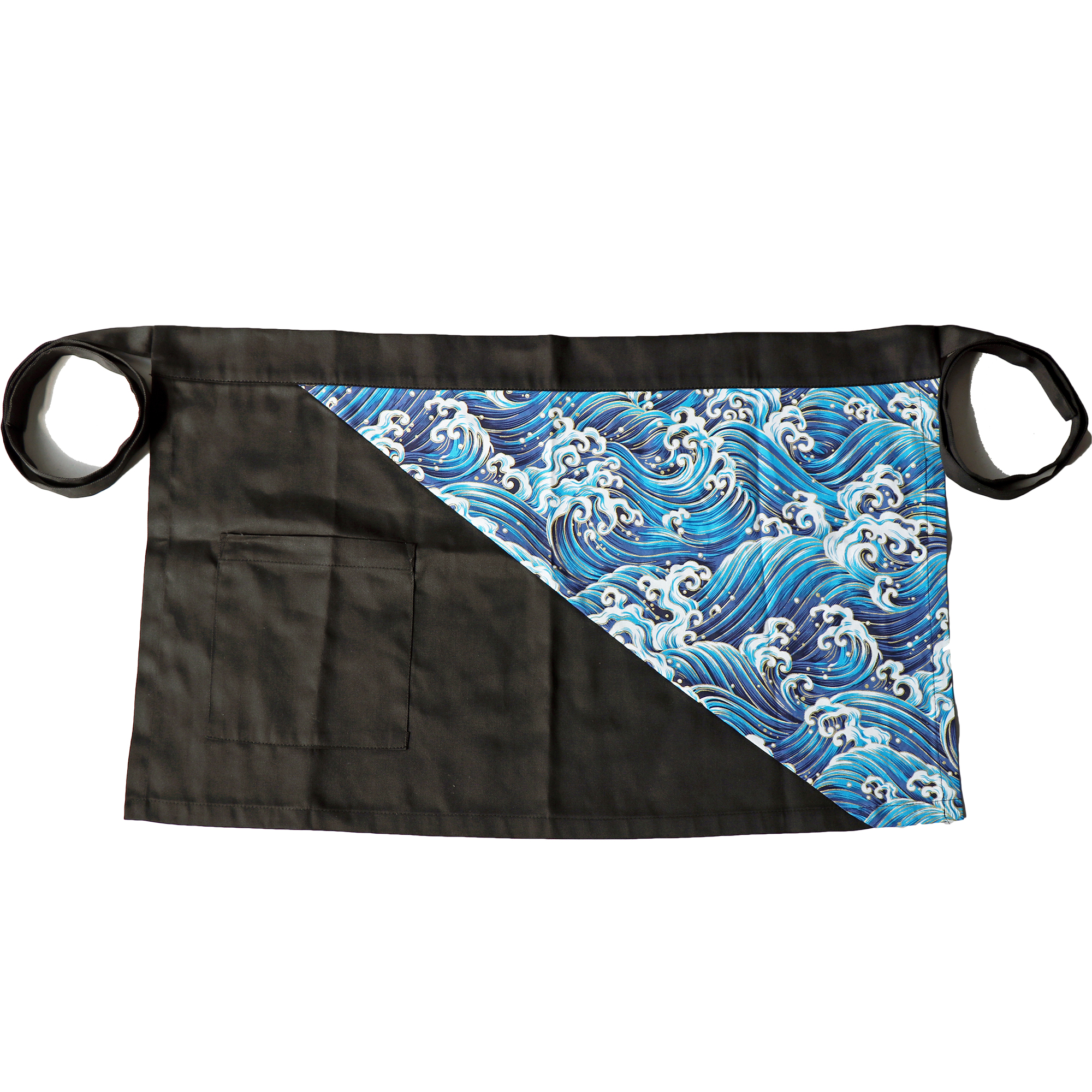 Delantal de chef de sushi, ropa de servicio de comida de estilo japonés, uniforme de trabajo de chef, delantal de kimono japonés: Azul
