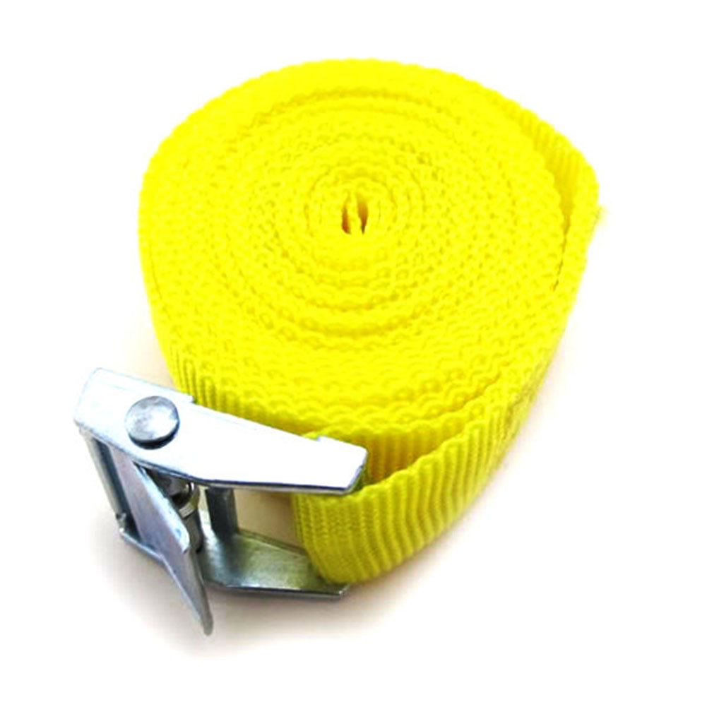 2.5m Heavy Duty Metal Cam Buckle Cargo Luggage Bag Nylon Tie Down Strap Belt