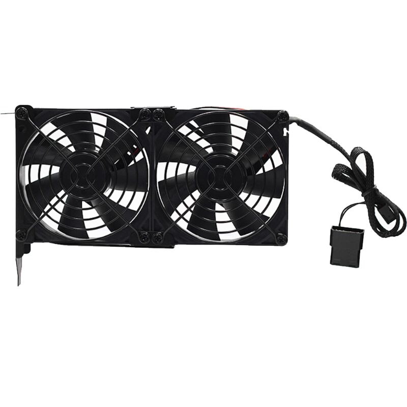Universal VGA Cooler Dual 80mm Graphics Card Heatsink Double Three Fan GPU Radiator Partner Ultra High Speed Quiet PCI Video Car: Double Fans