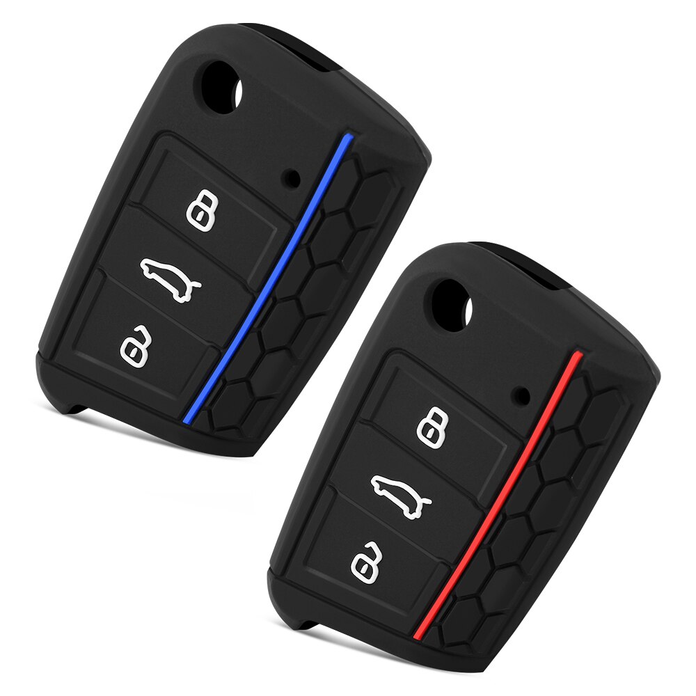 Silikoninen auton avainsuojus kuorikotelo volkswagen vw golf 7 mk7 skoda octavia  a7 istuimelle leon ibiza 3 auto-styling