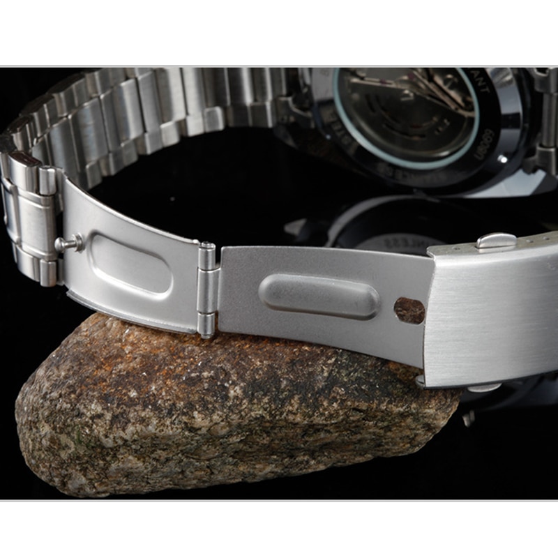 Top de luxe hommes automatique montres mécaniques en acier inoxydable homme d'affaires montre homme horloge montre-bracelet